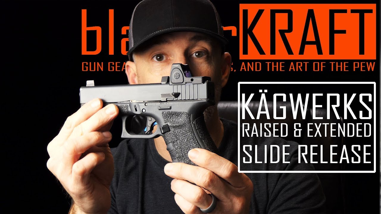 KAGWERKS Raised and Extended Slide Release - The High Grip Solution!